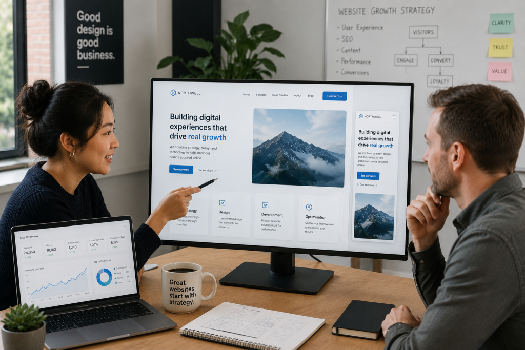 business website development and SEO growth