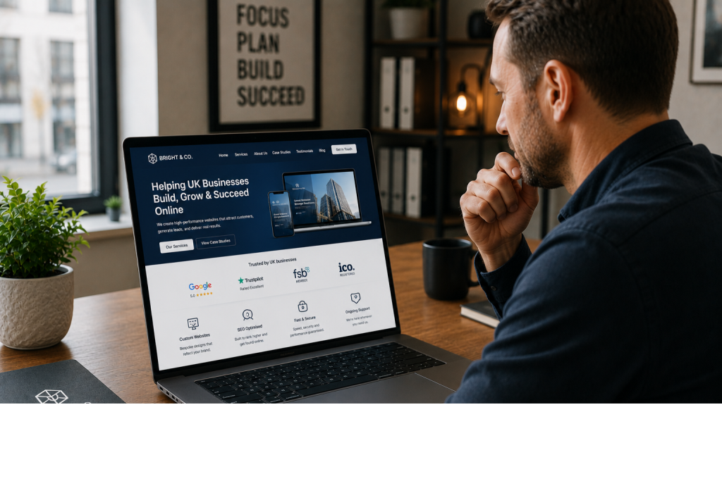 Great web design creating positive first impressions