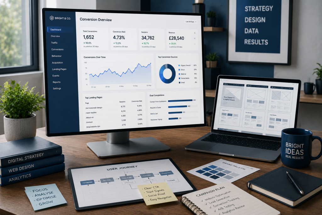 Conversion-focused web design improving business growth