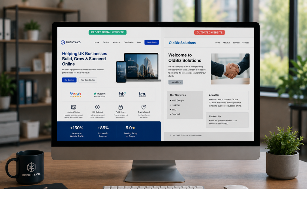 Business website design building customer trust