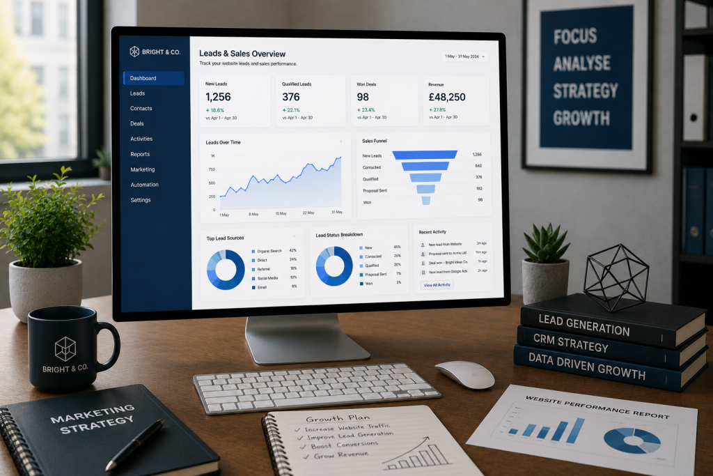 Website benefits increasing leads and sales