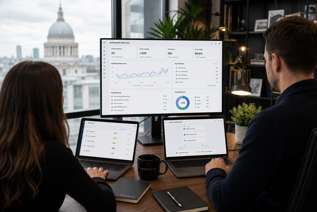 Business automation improving efficiency and productivity