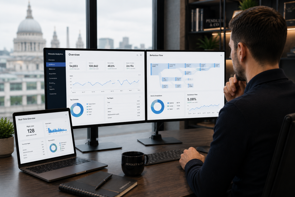 Website analytics helping improve online business performance